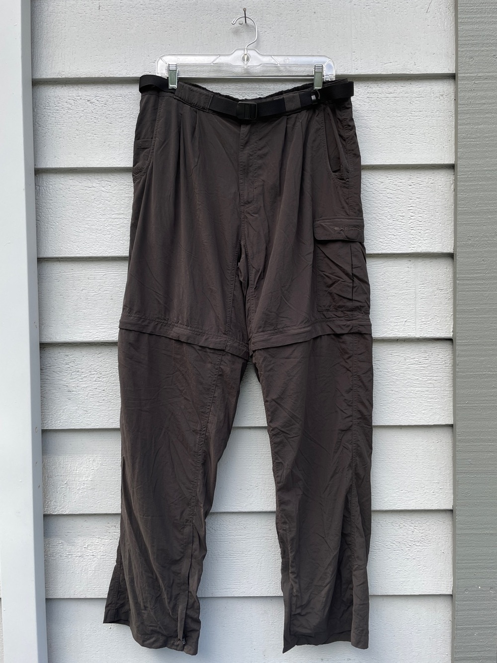 Exofficio Convertible Pants, Men’s Large (36-38), Inseam 34 inches, Charcoal